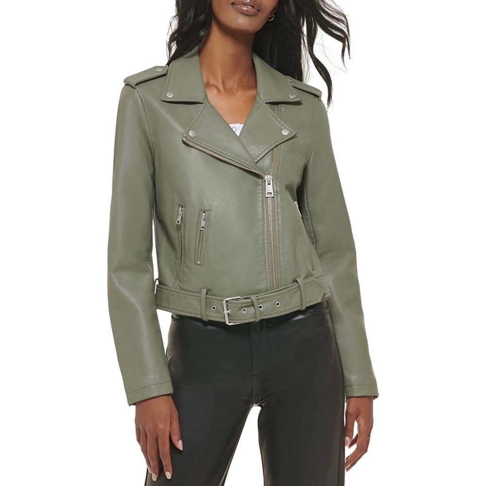 Brand new Levi's Women's Faux Leather Belted Motorcycle Jacket